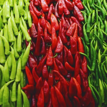 Red and Green chillies